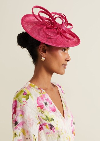 Phase Eight Pink Triple Twist Disc Fascinator Hats Pink Canada | JTZPIE-541